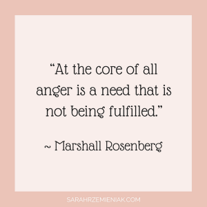 Quotes for Eating Disorder Recovery - "At the core of all anger is a need that is not being fulfilled." ~ Marshall Rosenberg